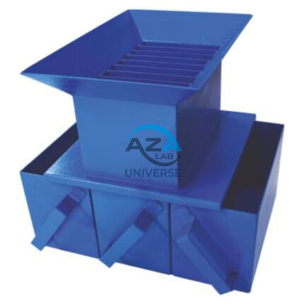 Riffle Sample Divider, AZA 0981, lab sample splitter, aggregate divider, Azalab