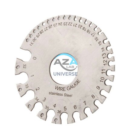 disc type wire gauge, circular wire gauge, sheet metal gauge
