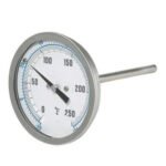 dial thermometer, analog temperature gauge, bimetal thermometer, lab dial thermometer, industrial temperature dial