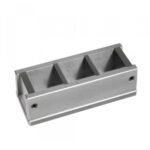 plastic cube mould, three gang mould, cube mould 150mm, concrete testing mould