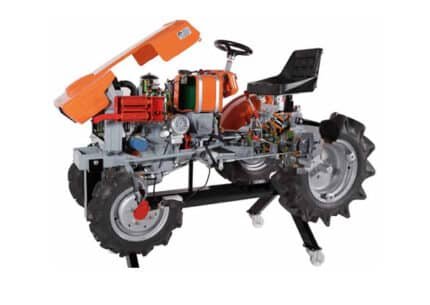 Cut Model of Agricultural Tractor