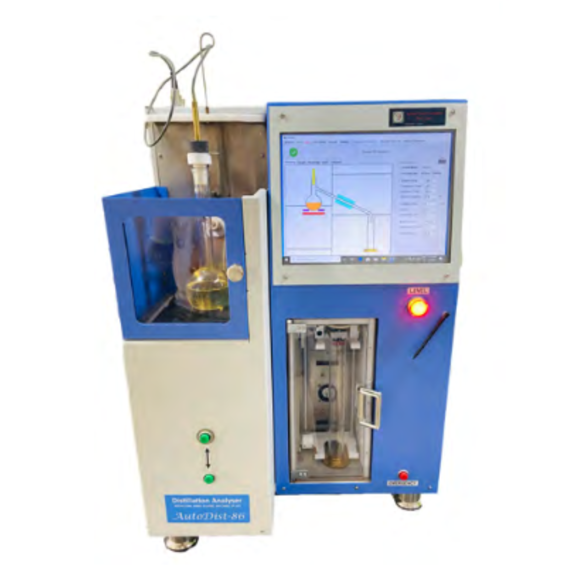 Untitled design (23) Precision Automated Distillation Analyzer, ASTM D86 Analyzer, Petroleum Distillation Tester